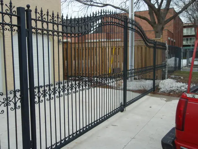 Wrought iron metal gate made by FEROX, project 5