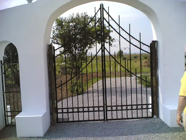 Wrought iron metal gate made by FEROX, project 12