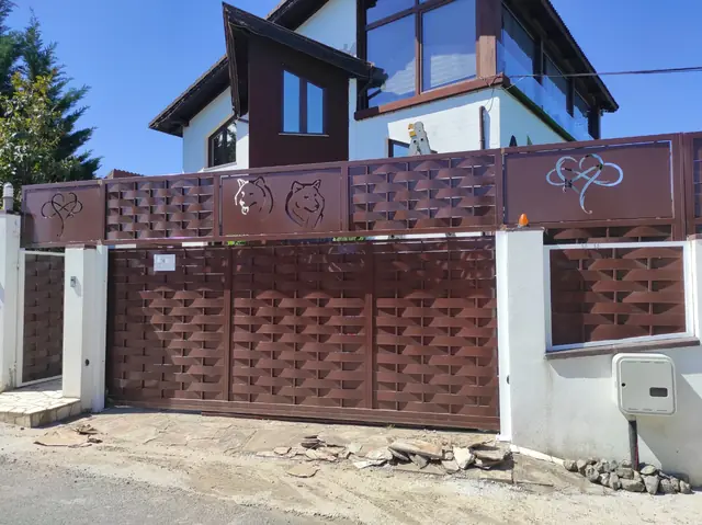 Wrought iron metal gate made by FEROX, project 1